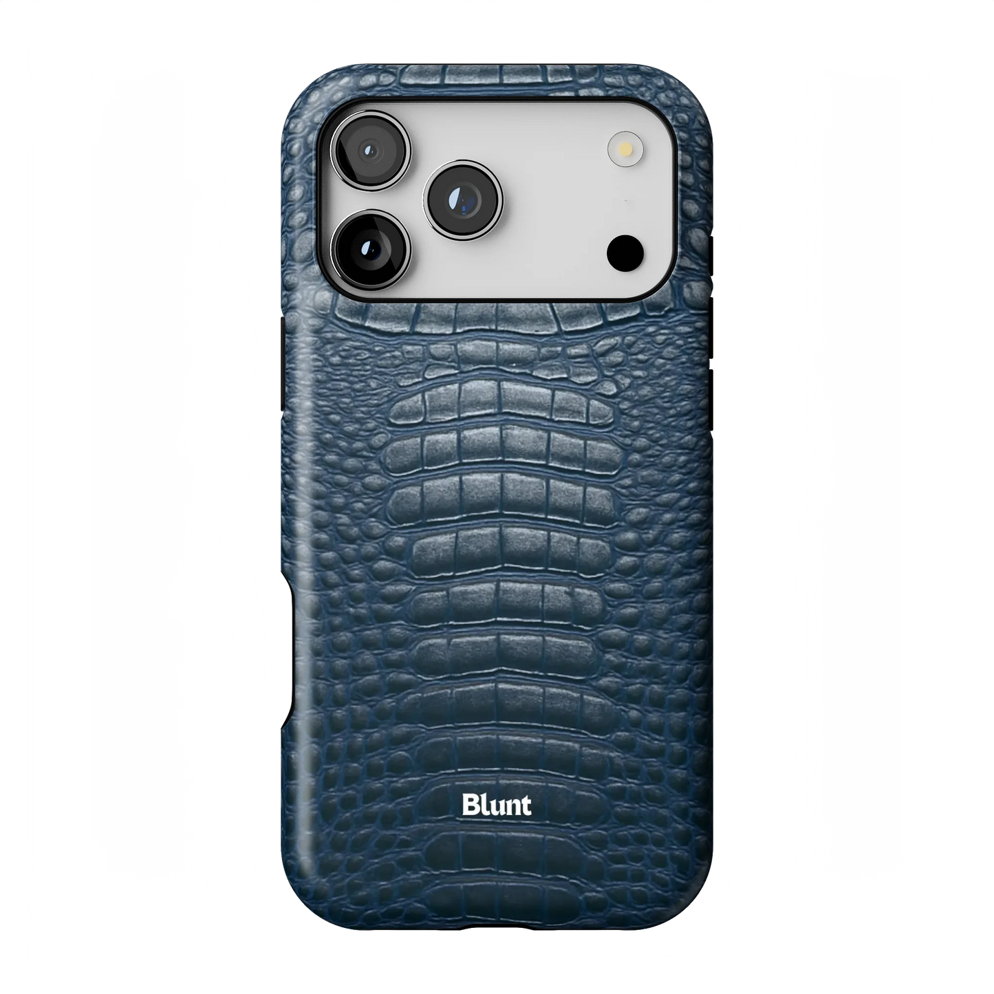 Navy Croc iPhone Case