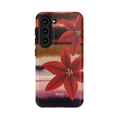 Crimson Bloom Samsung Case