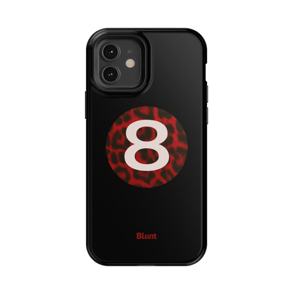 Red Cheetah Magic 8 iPhone Case