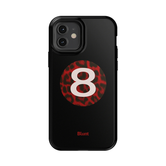 Red Cheetah Magic 8 iPhone Case