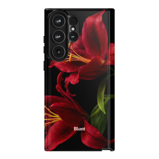Eclipse Orchid in Red Samsung Case