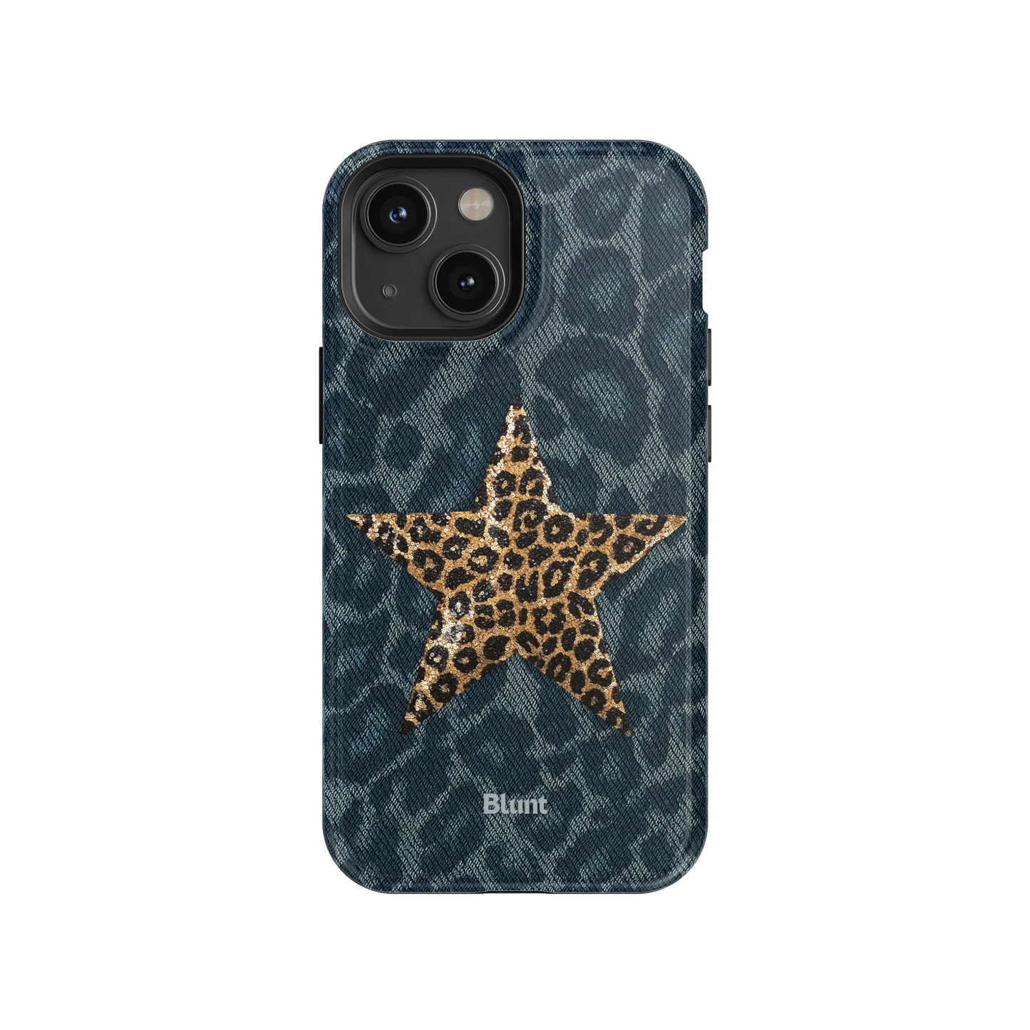 Denim Cheetah iPhone Case