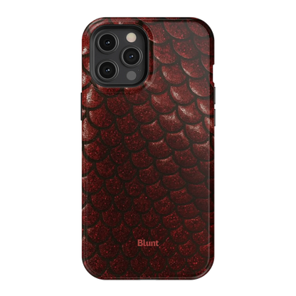 Crimson Depth iPhone Case