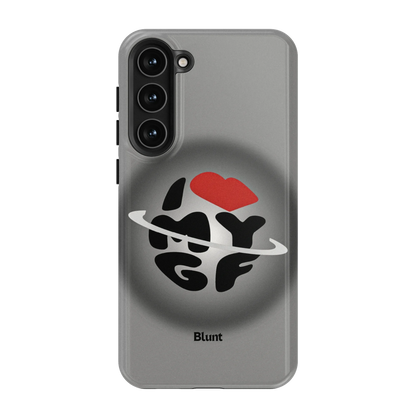 Grey Aura Girlfriend Samsung Case
