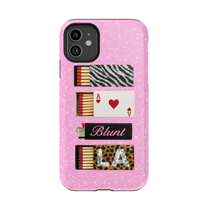 Baby Pink Match iPhone Case