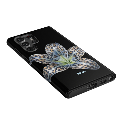 Blue-Leopard-Bloom-samsung-case-Galaxy S22 Ultra-2