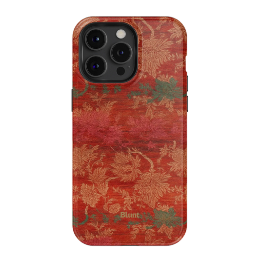 Crimson Tapestry iPhone Case