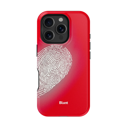 Heart Print Red iPhone Case