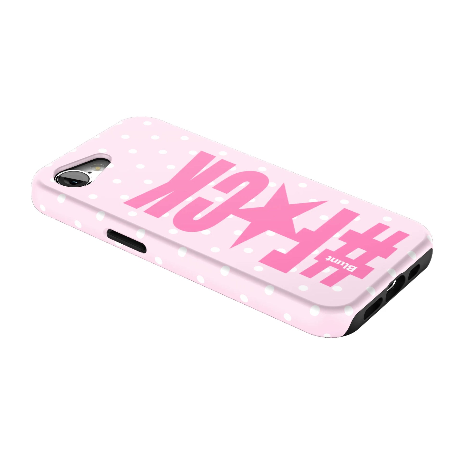 Pink-Polka-Riot-iphone-case-iPhone 17 E-2