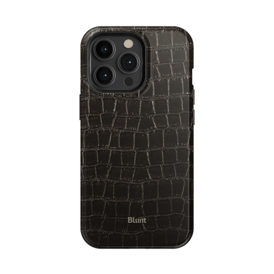Onyx Croc iPhone Case