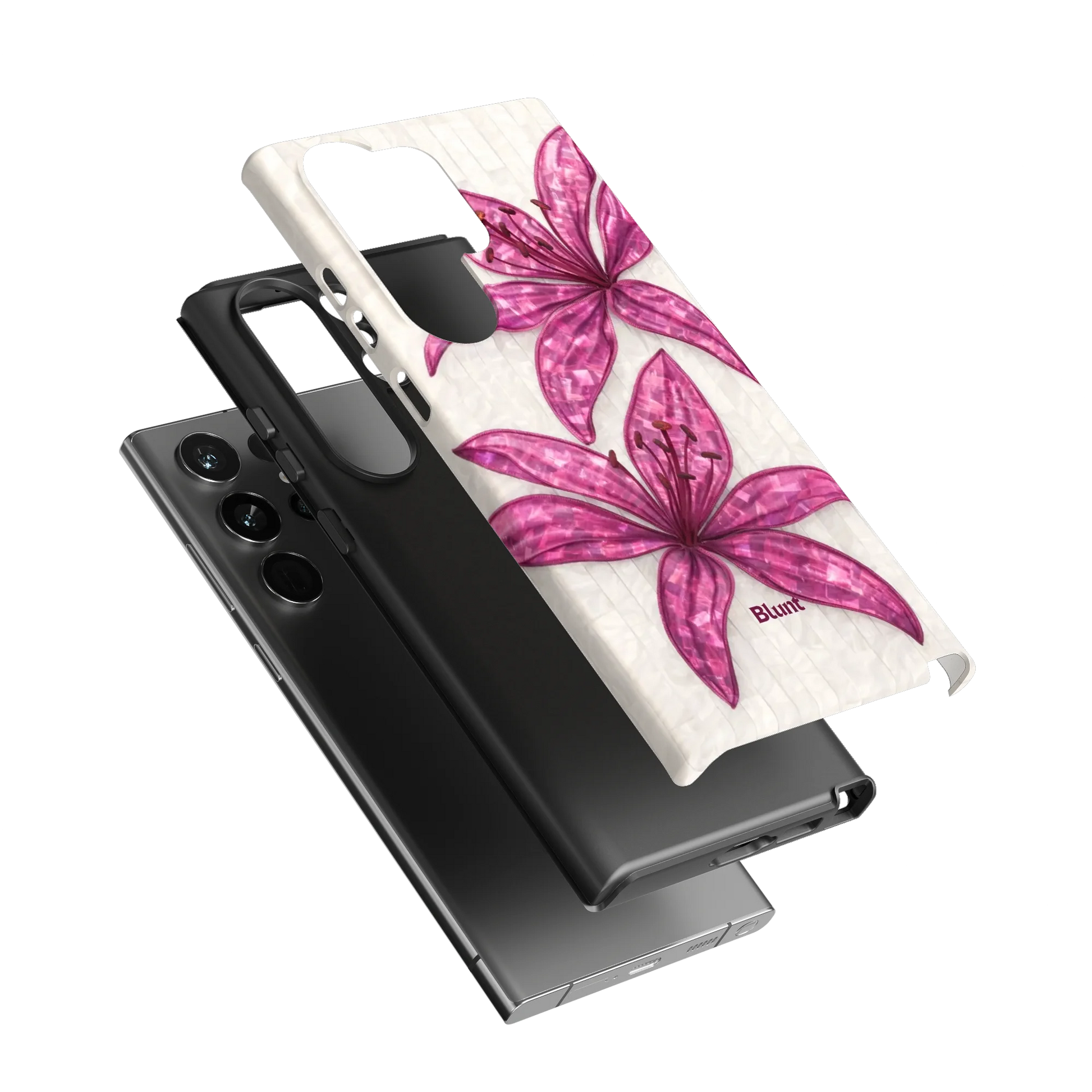 Purple-Floral-Luster-samsung-case-S23 Ultra-3