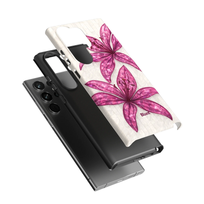 Purple-Floral-Luster-samsung-case-S23 Ultra-3