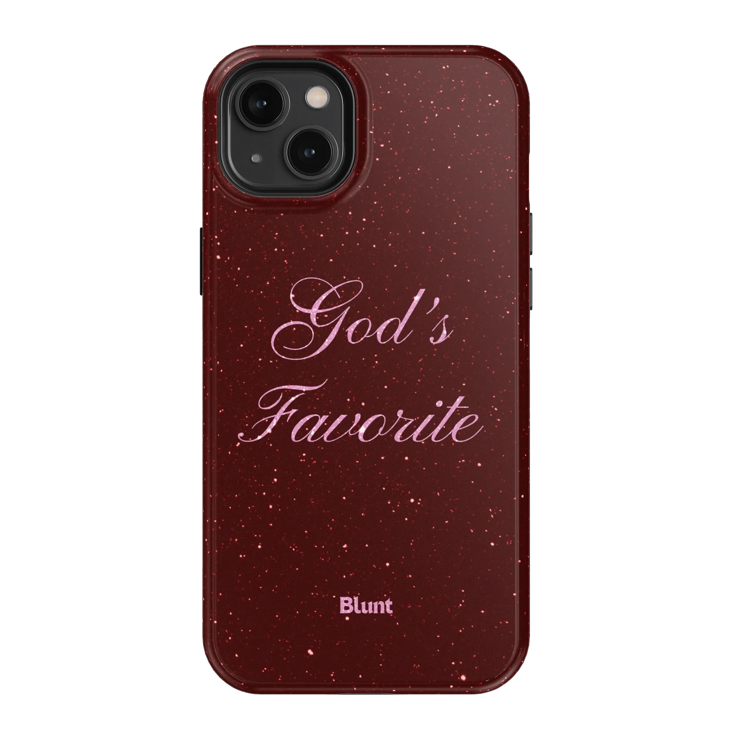 Gods Favorite Burgundy iPhone Case