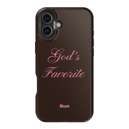 Gods Favorite Brown iPhone Case