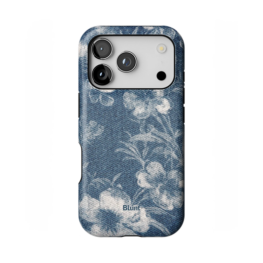 Denim Bloom iPhone Case