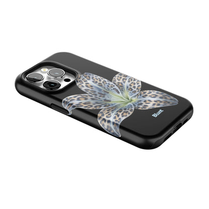 Blue-Leopard-Bloom-iphone-case-iPhone 15 Pro-2