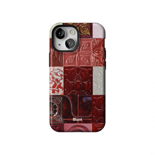 Checkered-Rouge-iphone-case-iPhone 13 Mini-1