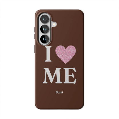 Brown I Love Me Samsung Case