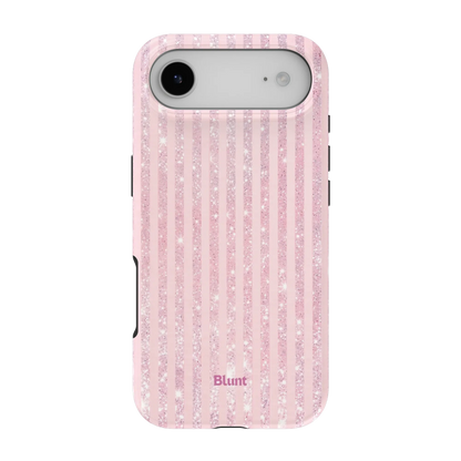 Pink Champagne Stripe iPhone Case