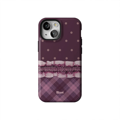Lilac-Lattice-iphone-case-iPhone 13 Mini-1