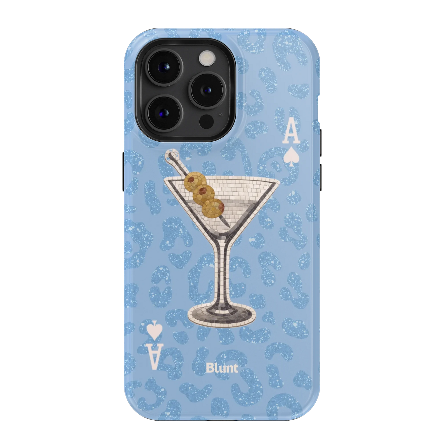 Blue Dirty Martini iPhone Case