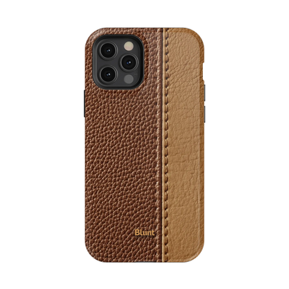 Two-Tone Walnut iPhone Case