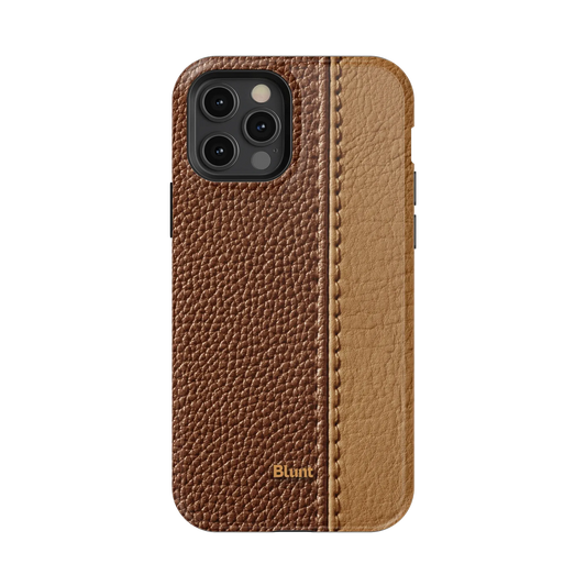 Two-Tone Walnut iPhone Case