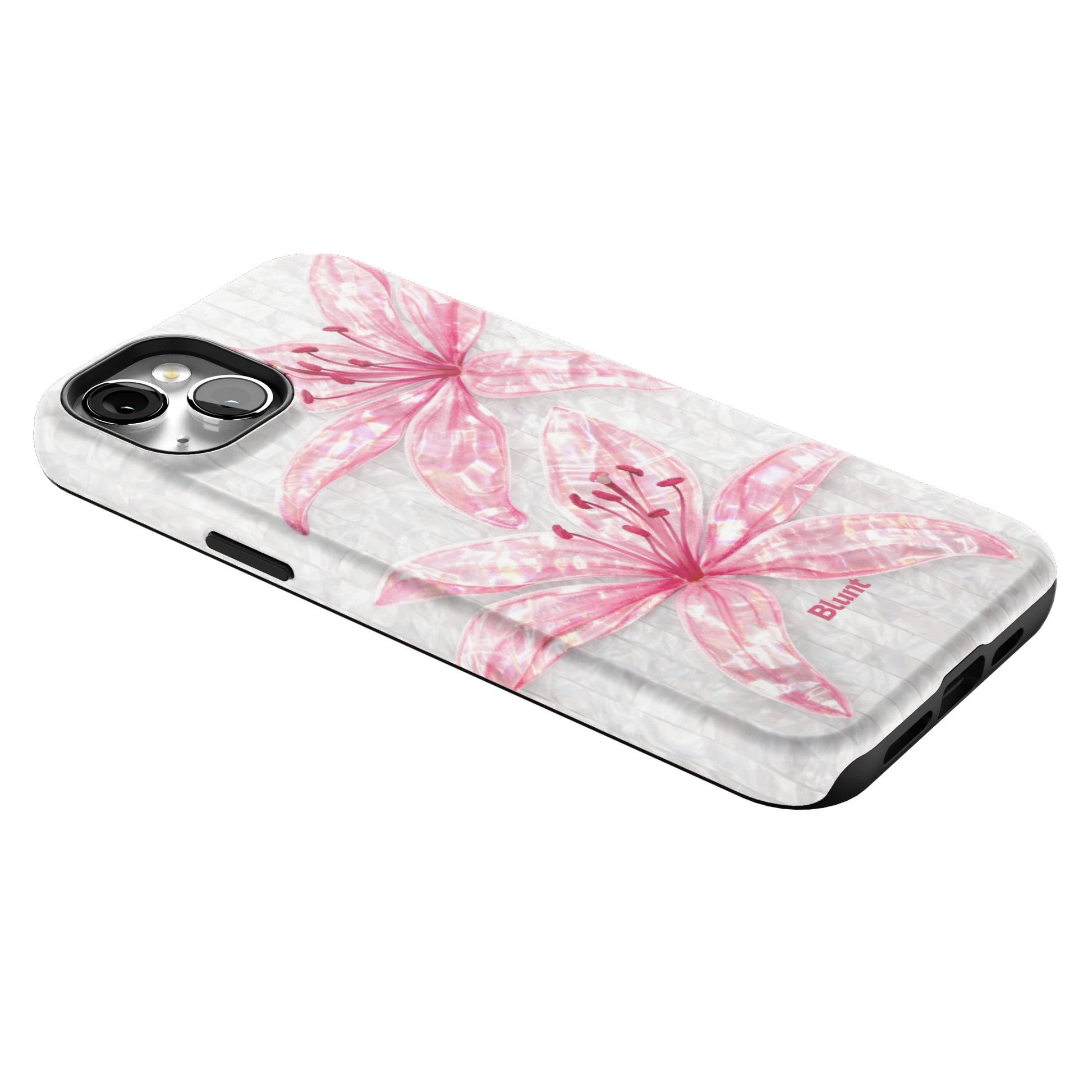Pink-Floral-Luster-iphone-case-iPhone 14 Plus-2