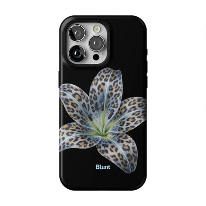 Blue-Leopard-Bloom-iphone-case-iPhone 15 Pro Max-1