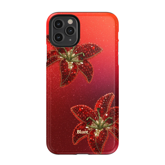 Scarlet Petals iPhone Case