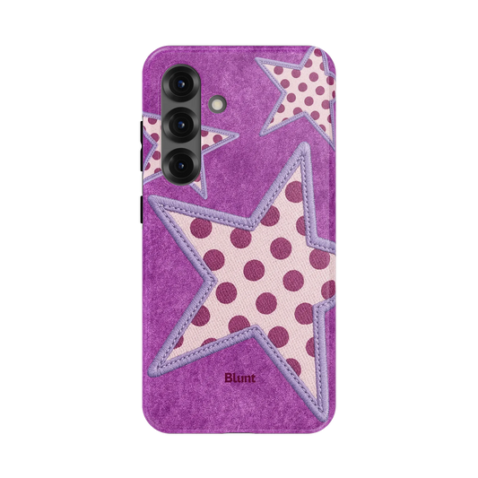 Lilac Crush Polka Star Samsung Case