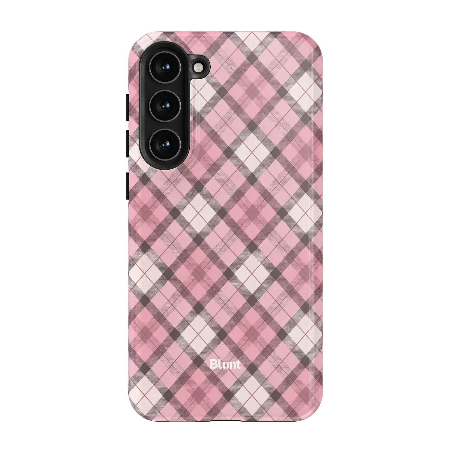 Pink Plaid Samsung Case