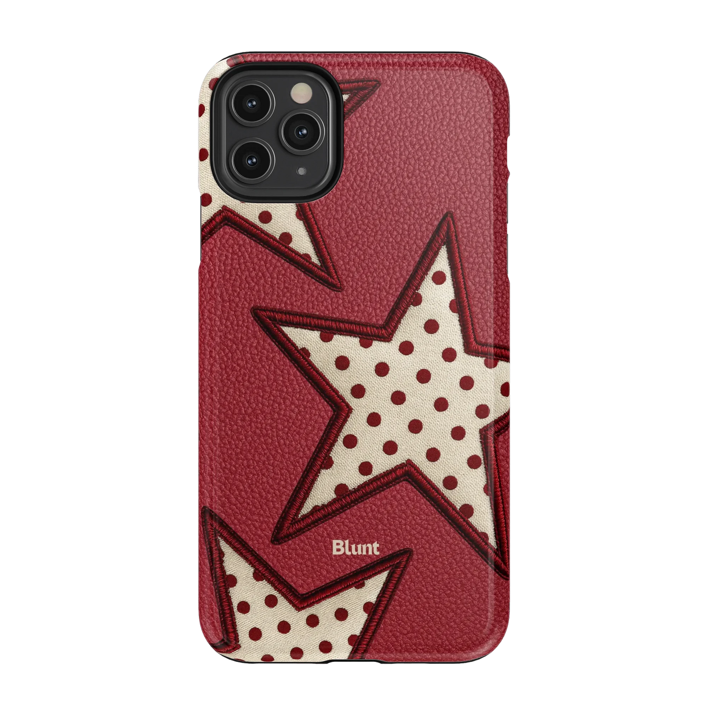 Cherry Polka Star iPhone Case