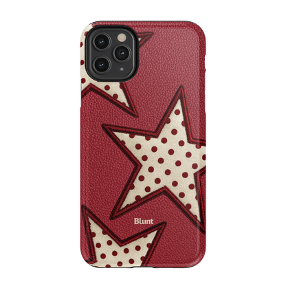 Cherry Polka Star iPhone Case