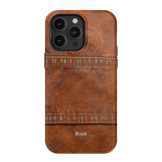 Chocolate Denim iPhone Case