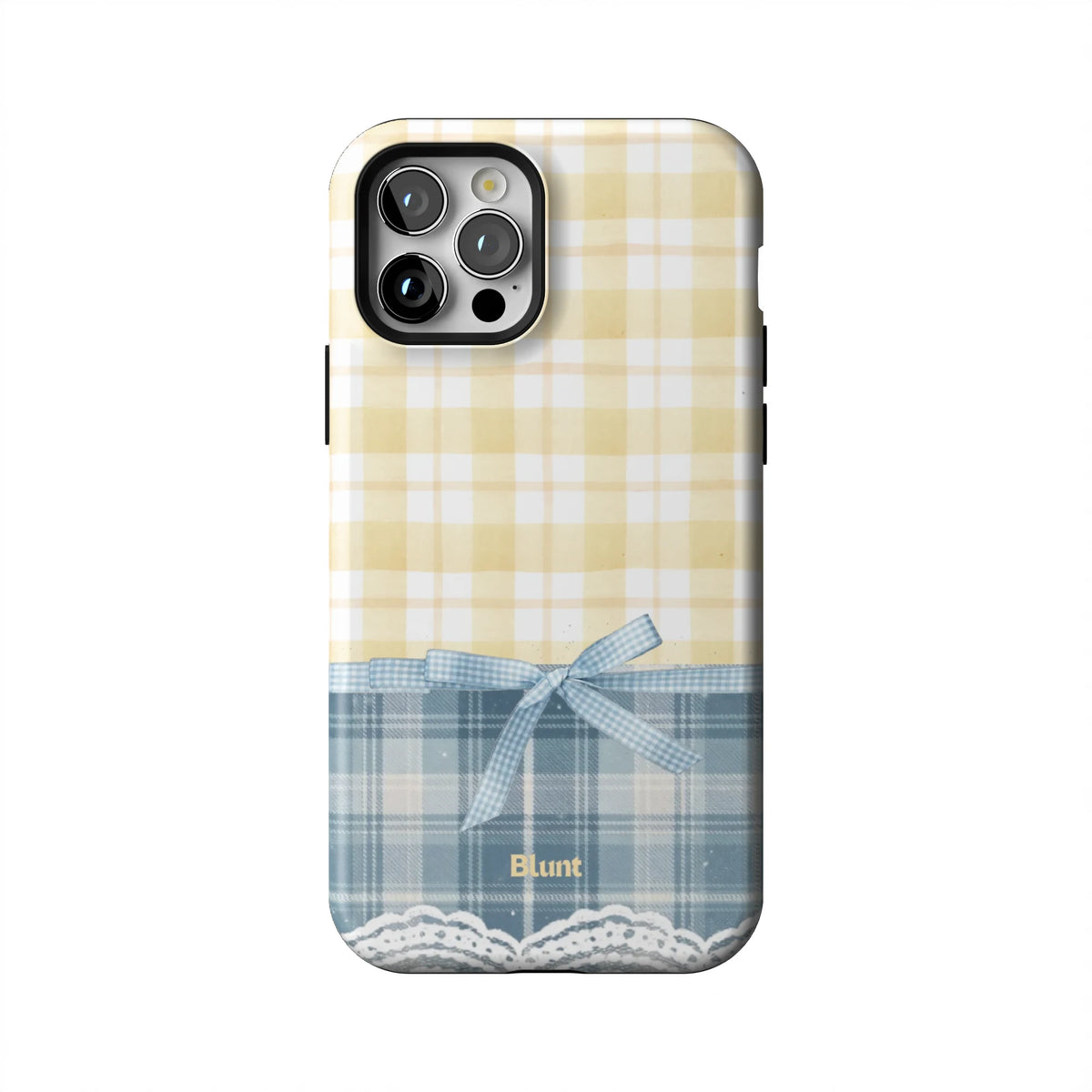 Blue-Lemonplaid-iphone-case-iPhone 12 Pro-1