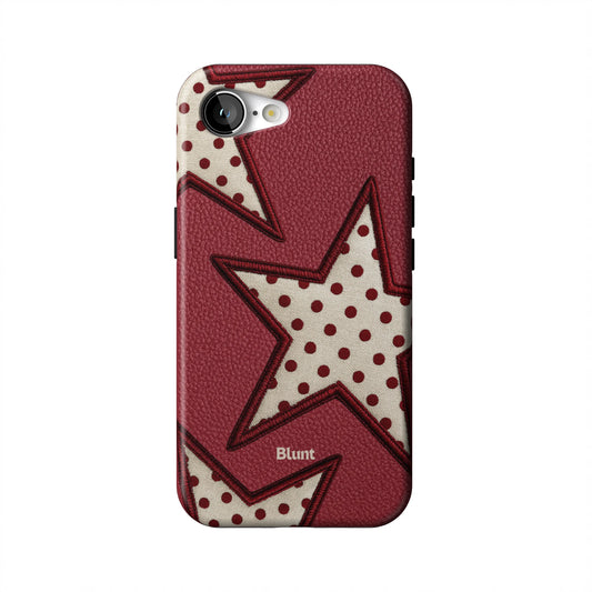 Cherry-Polka-Star-iphone-case-iPhone 17 E-1