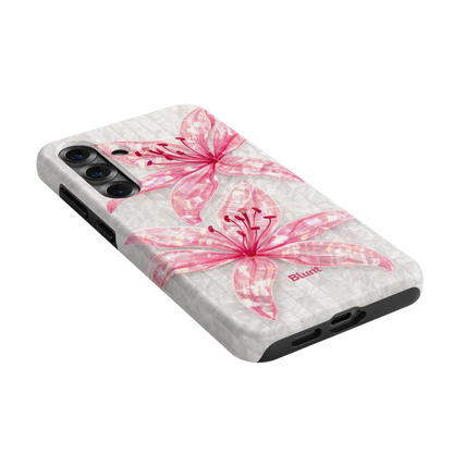 Pink-Floral-Luster-samsung-case-S25 Plus-2