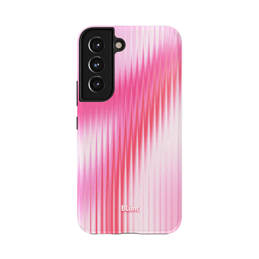 BubbleGum Samsung Case: a smooth pink and white gradient with a textured effect
