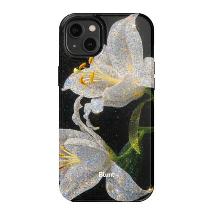 Eclipse Orchid in White iPhone Case