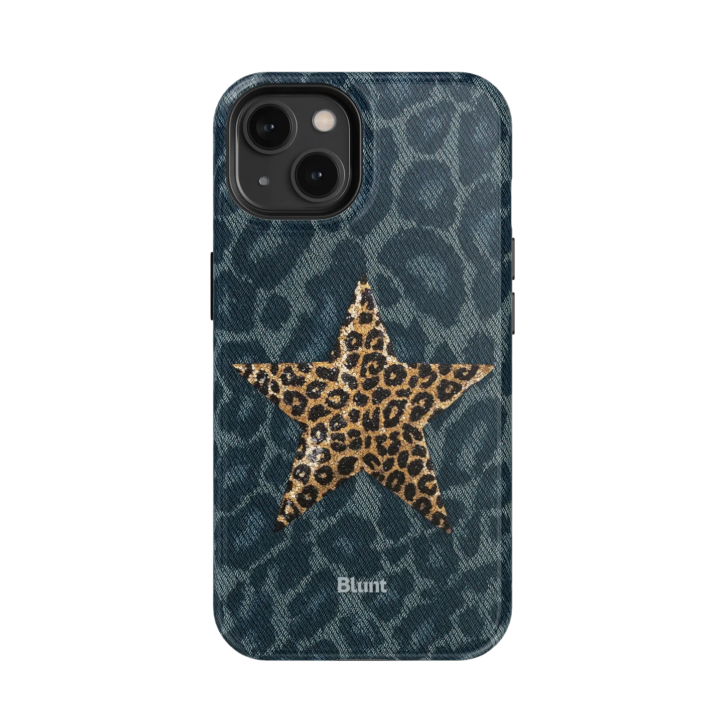 Denim Cheetah iPhone Case