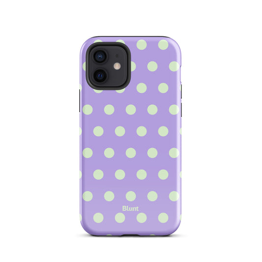 Lavender Mint Polka iPhone Case - Blunt Cases