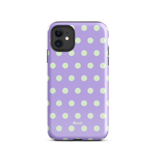 Lavender Mint Polka iPhone Case - Blunt Cases