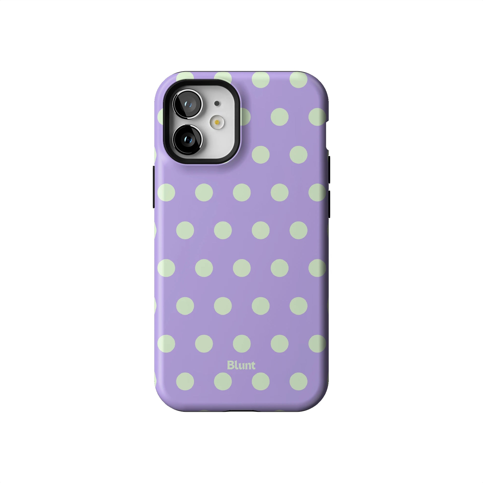 Lavender Mint Polka iPhone Case gallery - Iphone_12_Mini_Air_Plus_1