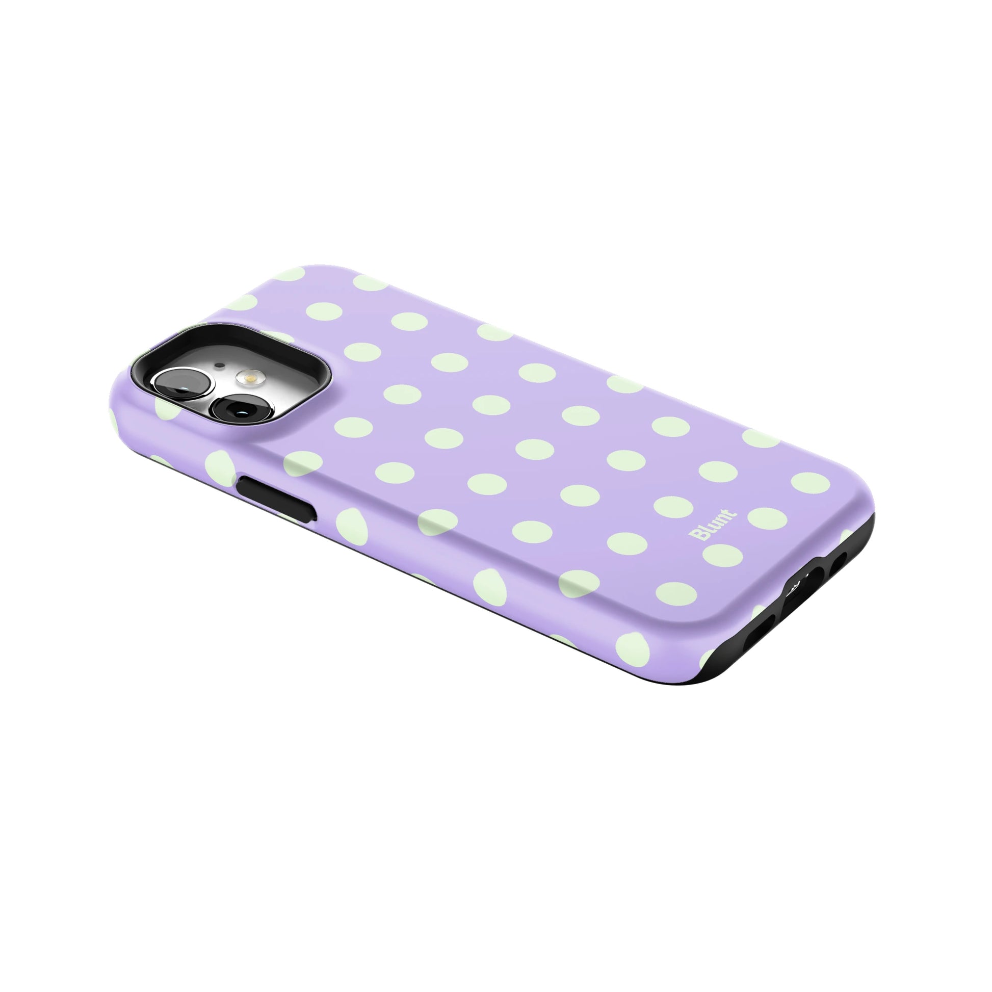 Lavender Mint Polka iPhone Case gallery - Iphone_12_Mini_Air_Plus_2