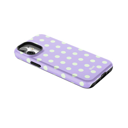 Lavender Mint Polka iPhone Case gallery - Iphone_12_Mini_Air_Plus_2