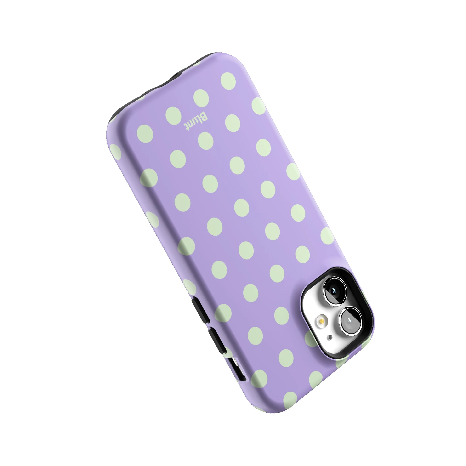 Lavender Mint Polka iPhone Case gallery - Iphone_12_Mini_Air_Plus_5