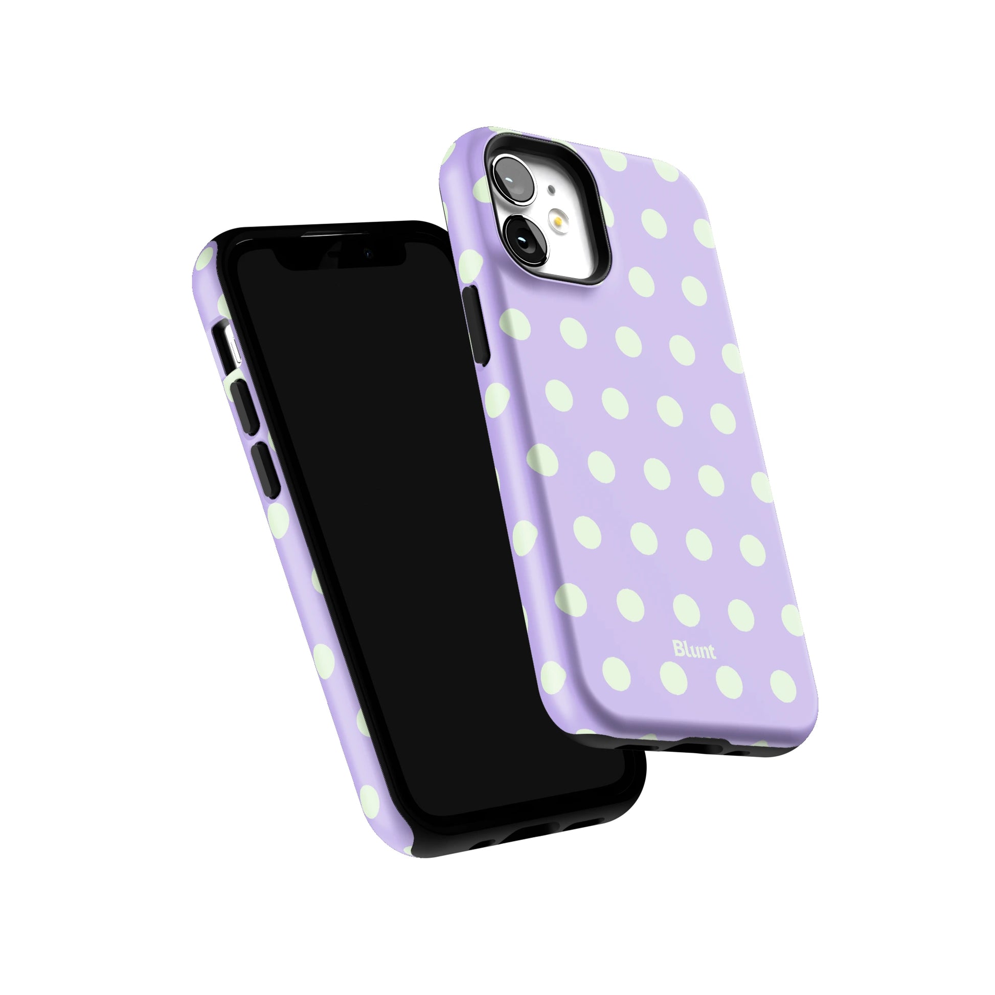 Lavender Mint Polka iPhone Case gallery - Iphone_12_Mini_Air_Plus_6