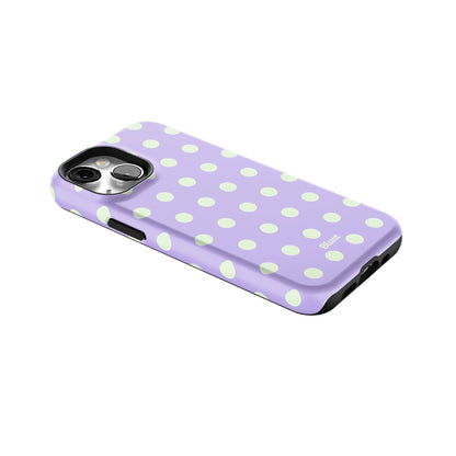 Lavender Mint Polka iPhone Case gallery - Iphone_13_Mini_Air_Plus_2