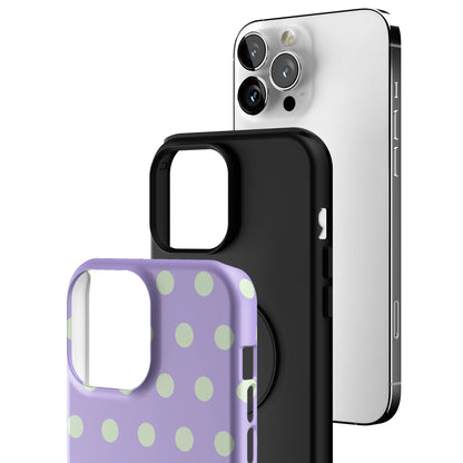 Lavender Mint Polka iPhone Case gallery - Iphone_13_Pro_Max_3